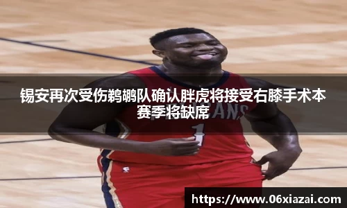 锡安再次受伤鹈鹕队确认胖虎将接受右膝手术本赛季将缺席